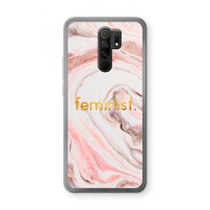 CaseCompany Feminist: Xiaomi Redmi 9 Transparant Hoesje