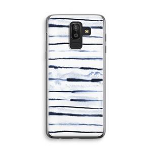 CaseCompany Ink Stripes: Samsung Galaxy J8 (2018) Transparant Hoesje
