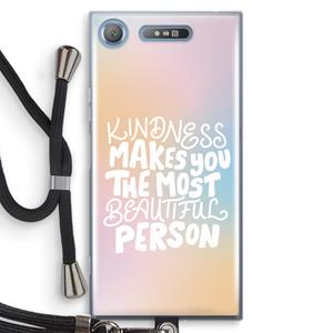 CaseCompany The prettiest: Sony Xperia XZ1 Transparant Hoesje met koord