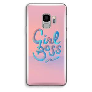 CaseCompany Girl boss: Samsung Galaxy S9 Transparant Hoesje
