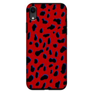 CaseCompany Red Leopard: iPhone XR Tough Case