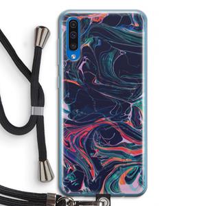 CaseCompany Light Years Beyond: Samsung Galaxy A50 Transparant Hoesje met koord