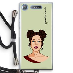 CaseCompany Pop-Art Creator: Sony Xperia XZ1 Transparant Hoesje met koord