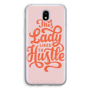 CaseCompany Hustle Lady: Samsung Galaxy J5 (2017) Transparant Hoesje
