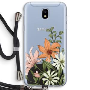 CaseCompany Floral bouquet: Samsung Galaxy J5 (2017) Transparant Hoesje met koord