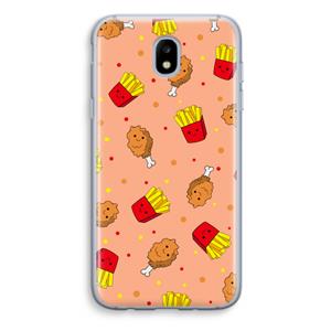 CaseCompany Chicken 'n Fries: Samsung Galaxy J5 (2017) Transparant Hoesje