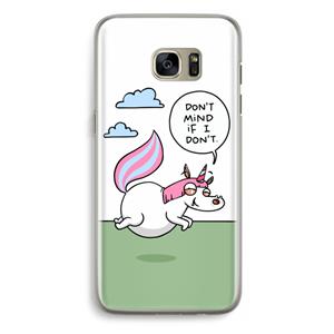 CaseCompany Unicorn: Samsung Galaxy S7 Edge Transparant Hoesje