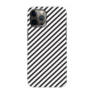 CaseCompany Strepen zwart-wit: Volledig geprint iPhone 12 Pro Hoesje