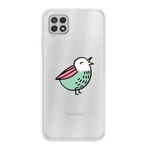 CaseCompany Birdy: Samsung Galaxy A22 4G Transparant Hoesje
