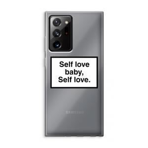 CaseCompany Self love: Samsung Galaxy Note 20 Ultra / Note 20 Ultra 5G Transparant Hoesje