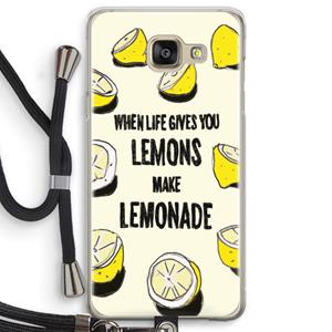 CaseCompany Lemonade: Samsung Galaxy A5 (2016) Transparant Hoesje met koord
