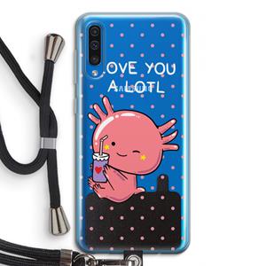CaseCompany Love You A Lotl: Samsung Galaxy A50 Transparant Hoesje met koord