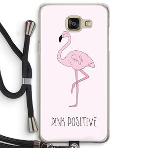 CaseCompany Pink positive: Samsung Galaxy A5 (2016) Transparant Hoesje met koord