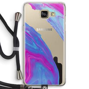 CaseCompany Zweverige regenboog: Samsung Galaxy A5 (2016) Transparant Hoesje met koord