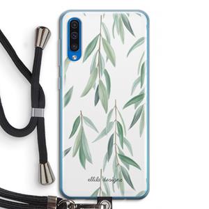 CaseCompany Branch up your life: Samsung Galaxy A50 Transparant Hoesje met koord