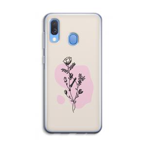 CaseCompany Roses are red: Samsung Galaxy A40 Transparant Hoesje