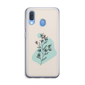 CaseCompany Violets are blue: Samsung Galaxy A40 Transparant Hoesje