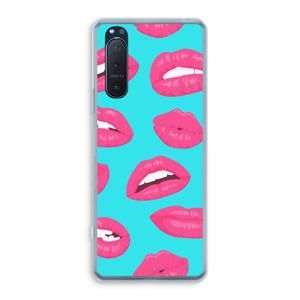 CaseCompany Bite my lip: Sony Xperia 5 II Transparant Hoesje