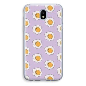 CaseCompany Bacon to my eggs #1: Samsung Galaxy J5 (2017) Transparant Hoesje