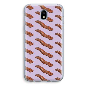 CaseCompany Bacon to my eggs #2: Samsung Galaxy J5 (2017) Transparant Hoesje