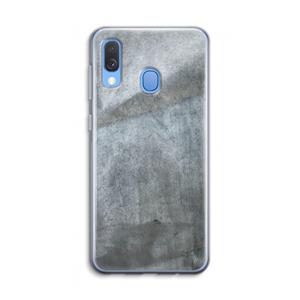 CaseCompany Grey Stone: Samsung Galaxy A40 Transparant Hoesje