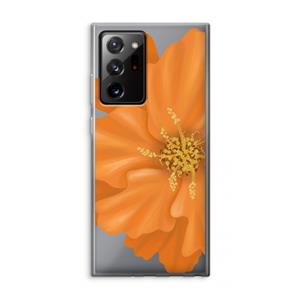 CaseCompany Orange Ellila flower: Samsung Galaxy Note 20 Ultra / Note 20 Ultra 5G Transparant Hoesje