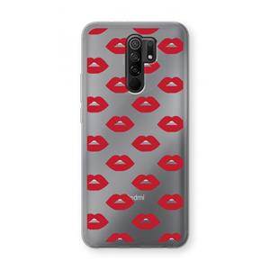 CaseCompany Lips: Xiaomi Redmi 9 Transparant Hoesje