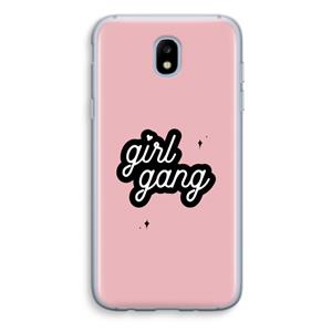 CaseCompany Girl Gang: Samsung Galaxy J5 (2017) Transparant Hoesje
