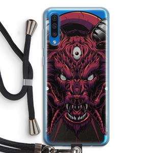CaseCompany Hell Hound and Serpents: Samsung Galaxy A50 Transparant Hoesje met koord