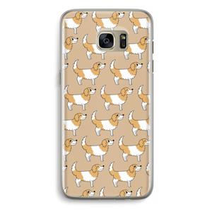 CaseCompany Doggy: Samsung Galaxy S7 Edge Transparant Hoesje