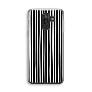 CaseCompany Stripes: Samsung Galaxy J8 (2018) Transparant Hoesje