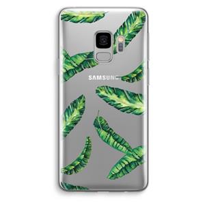 CaseCompany Lange bladeren: Samsung Galaxy S9 Transparant Hoesje