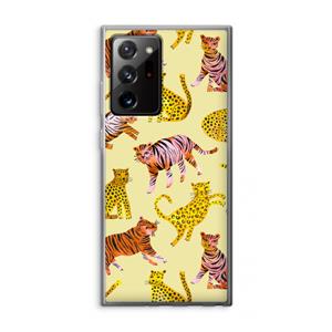 CaseCompany Cute Tigers and Leopards: Samsung Galaxy Note 20 Ultra / Note 20 Ultra 5G Transparant Hoesje