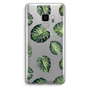 CaseCompany Tropische bladeren: Samsung Galaxy S9 Transparant Hoesje