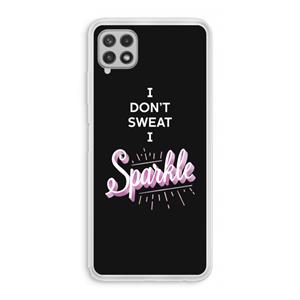 CaseCompany Sparkle quote: Samsung Galaxy A22 4G Transparant Hoesje