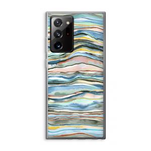 CaseCompany Watercolor Agate: Samsung Galaxy Note 20 Ultra / Note 20 Ultra 5G Transparant Hoesje