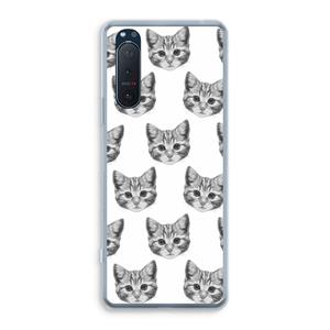 CaseCompany Kitten: Sony Xperia 5 II Transparant Hoesje