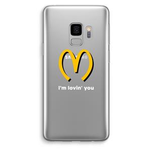CaseCompany I'm lovin' you: Samsung Galaxy S9 Transparant Hoesje