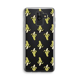 CaseCompany Bananas: Samsung Galaxy J8 (2018) Transparant Hoesje