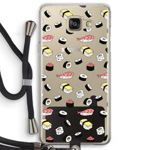 CaseCompany Sushi time: Samsung Galaxy A5 (2016) Transparant Hoesje met koord