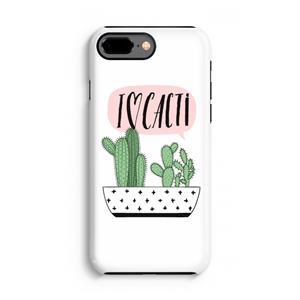 CaseCompany I love cacti: iPhone 8 Plus Tough Case