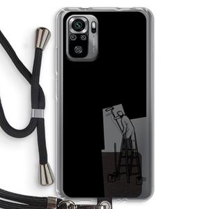 CaseCompany Musketon Painter: Xiaomi Redmi Note 10S Transparant Hoesje met koord