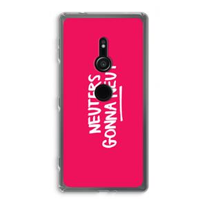 CaseCompany Neuters (roze): Sony Xperia XZ2 Transparant Hoesje