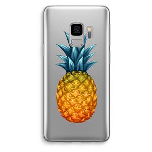 CaseCompany Grote ananas: Samsung Galaxy S9 Transparant Hoesje