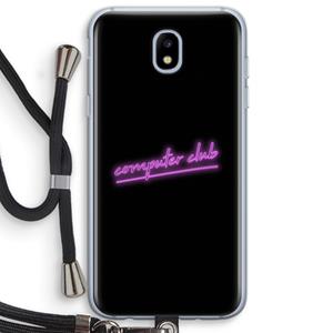 CaseCompany Vice Black: Samsung Galaxy J5 (2017) Transparant Hoesje met koord