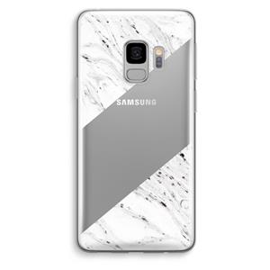 CaseCompany Biggest stripe: Samsung Galaxy S9 Transparant Hoesje