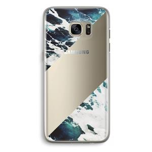 CaseCompany Golven: Samsung Galaxy S7 Edge Transparant Hoesje