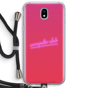 CaseCompany Vice Glow: Samsung Galaxy J5 (2017) Transparant Hoesje met koord