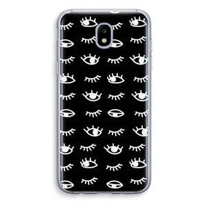 CaseCompany Eye pattern #3: Samsung Galaxy J5 (2017) Transparant Hoesje