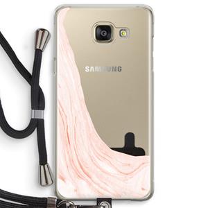 CaseCompany Peach bath: Samsung Galaxy A5 (2016) Transparant Hoesje met koord